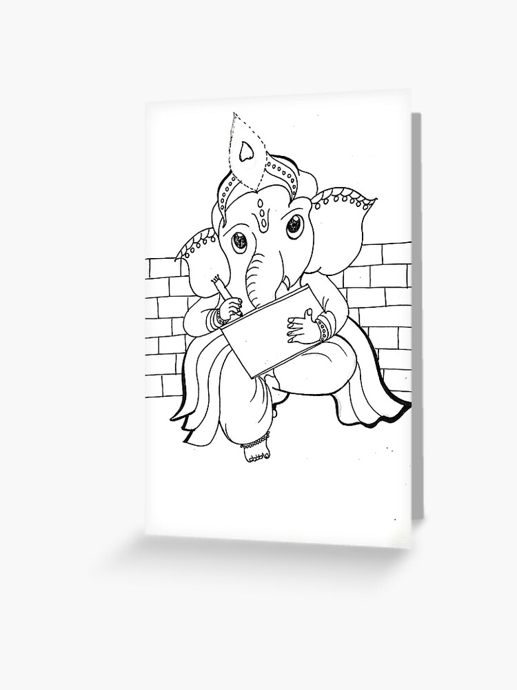 Drawing Ganesh Loving Modak | Little Ganesha drawing for kids | ganesh  chaturthi - YouTube