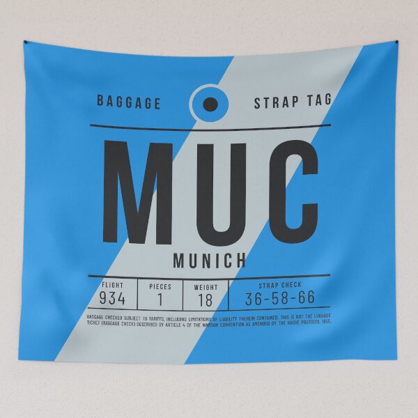 Item preview, Baggage Tag E - MUC Munich Germany designed and sold by VoodooCircus.