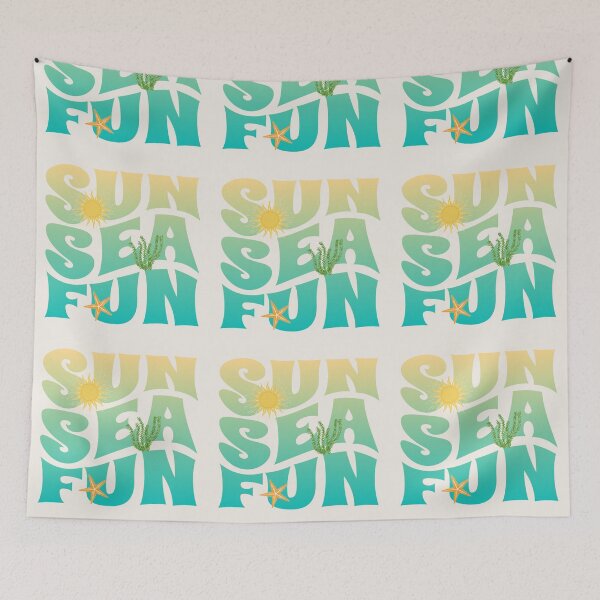 Item preview, Vacation Sun Sea Fun, Cool Holiday Water Slogan designed and sold by TrulyEpoque.