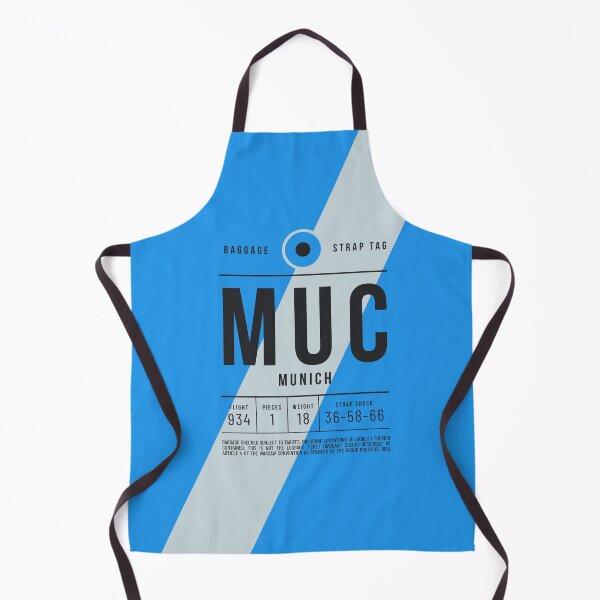 Aperçu de l'œuvre Baggage Tag E - MUC Munich Germany créée et vendue par VoodooCircus.