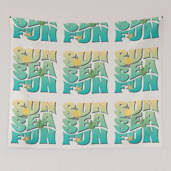 Item preview, Holiday Sun Sea Fun, Cool Vacation Slogan designed and sold by TrulyEpoque.
