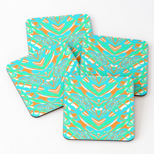 Item preview, Abstract Happy Face Green and Orange designed and sold by AraljanFusion.