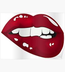Red Lips Poster