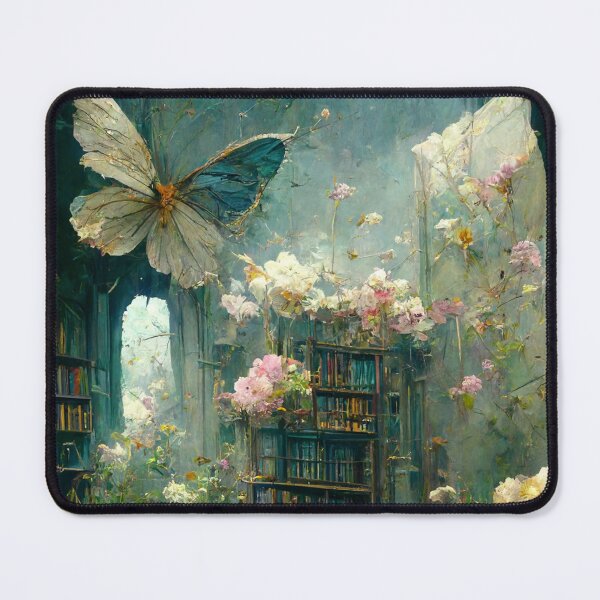 Item preview, Butterfly garden in beautiful overgrown library designed and sold by ArtbyACcreative.