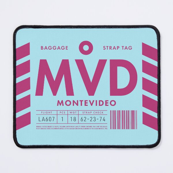 Item preview, Luggage Tag D - MVD Montevideo Uruguay designed and sold by VoodooCircus.