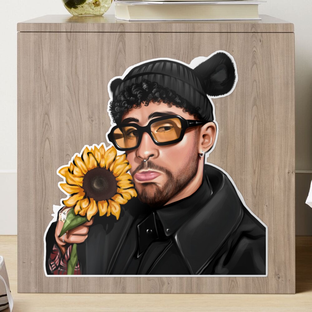 Bad Bunny with Sunflower