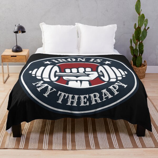 Item preview, Iron Is My Therapy - Funny Motivational Weightlifting designed and sold by motivationaltee.