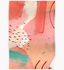 Peachy Abstraction No.2 Poster