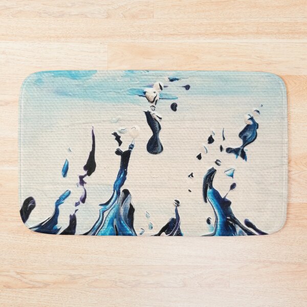 Item preview, Water Splashes - Water abstract painted with acrylics on canvas designed and sold by Anke Franikowski.