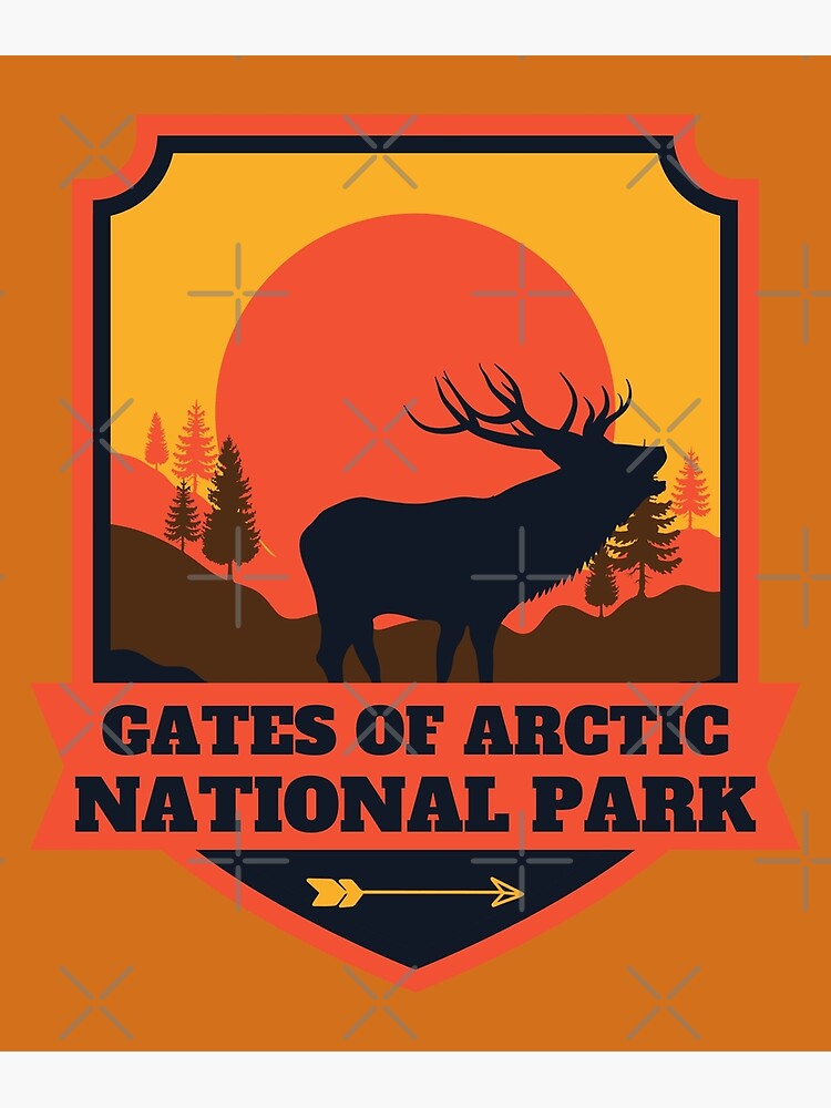 "Gates of the Arctic National Park" Poster for Sale by retrotravelart