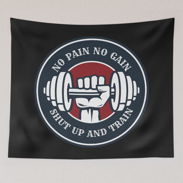 Item preview, No Pain No Gain Shut up And Train - Motivational Gym  designed and sold by motivationaltee.