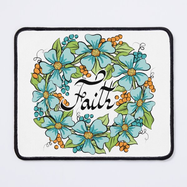 Item preview, Faith Floral Wreath Art designed and sold by Ayesha Saleem.