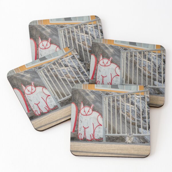Item preview, Okinawa | Japan | Staring Street Cat | Mural | Life Imitates Art designed and sold by 9BPRCP.