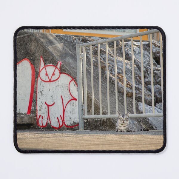 Item preview, Okinawa | Japan | Staring Street Cat | Mural | Life Imitates Art designed and sold by 9BPRCP.