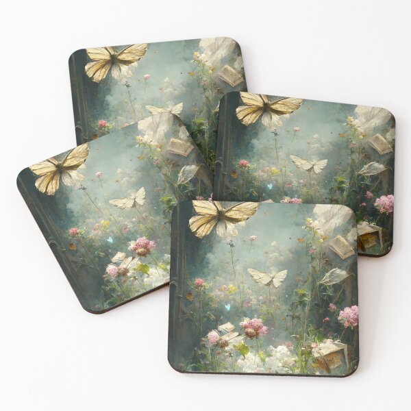 Item preview, Butterfly and book garden in beautiful overgrown vines designed and sold by ArtbyACcreative.