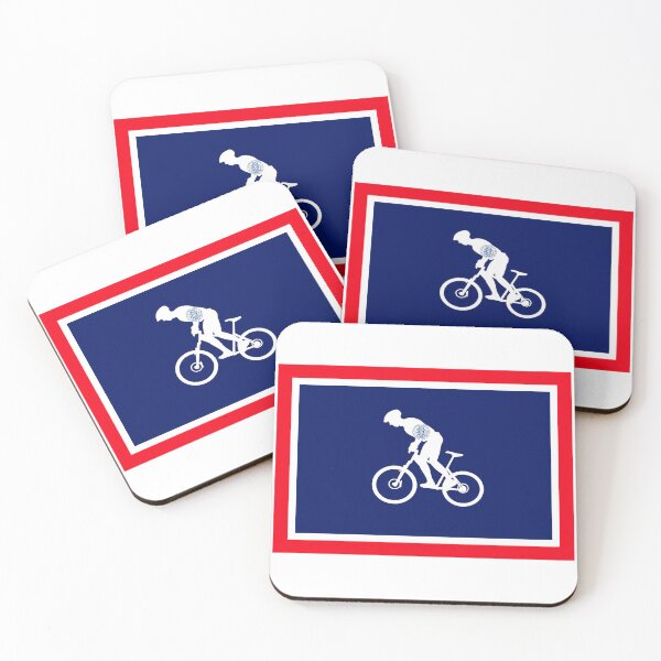Item preview, Wyoming Mountain Biking Flag Design - WY MTB designed and sold by hijackhippo.