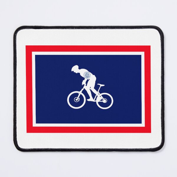 Item preview, Wyoming Mountain Biking Flag Design - WY MTB designed and sold by hijackhippo.