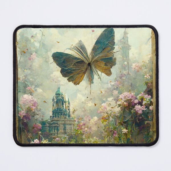 Item preview, Butterfly garden in beautiful overgrown flowers in city designed and sold by ArtbyACcreative.