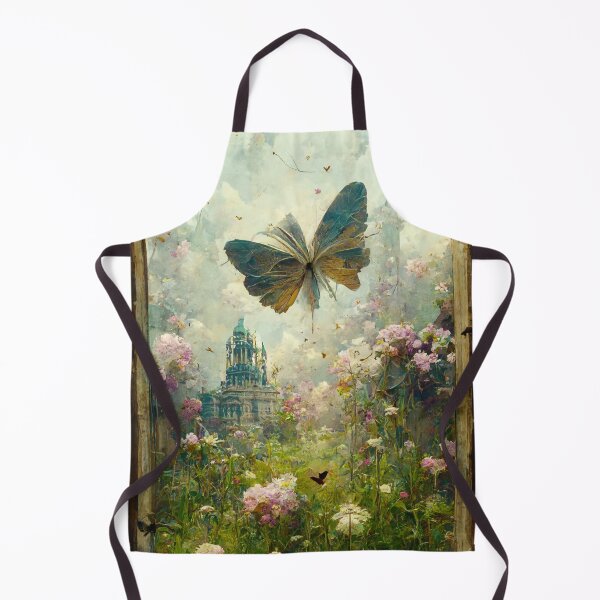 Item preview, Butterfly garden in beautiful overgrown flowers in city designed and sold by ArtbyACcreative.