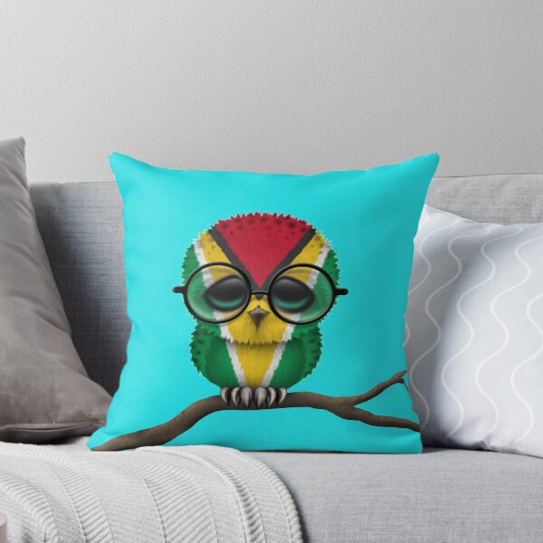 Item preview, Nerdy Guyanese Baby Owl on a Branch designed and sold by JeffBartels.