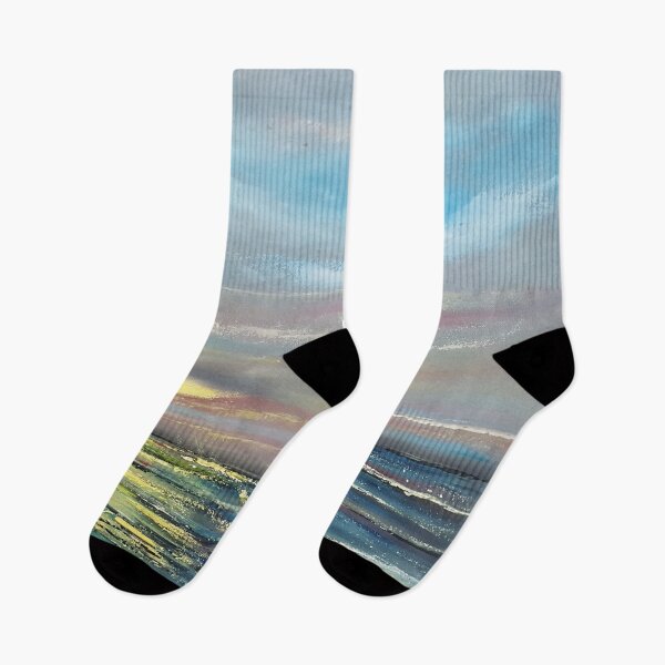 Item preview, Glittering sunset in the sea painted on canvas. in love with the sea! designed and sold by Anke Franikowski.