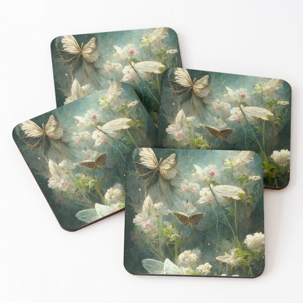 Item preview, Butterfly garden in beautiful overgrown flowers designed and sold by ArtbyACcreative.