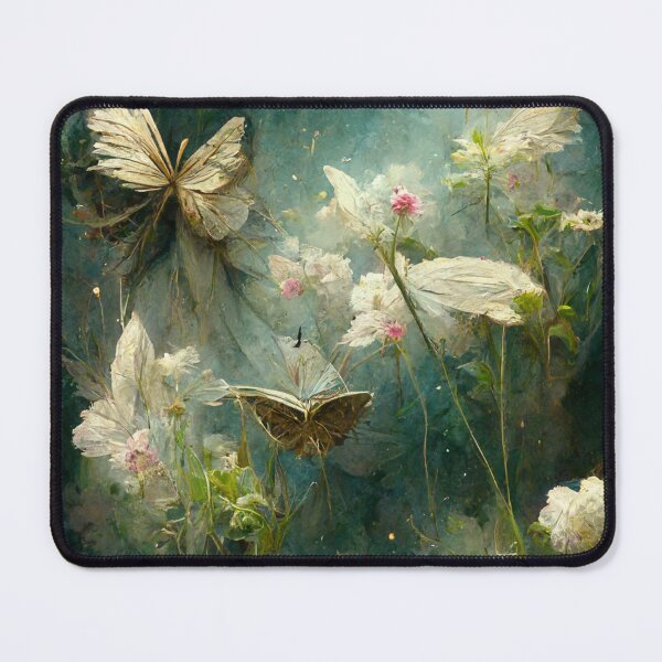 Item preview, Butterfly garden in beautiful overgrown flowers designed and sold by ArtbyACcreative.