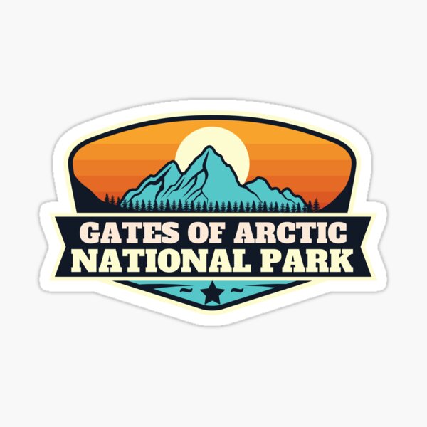 "Gates of the Arctic National Park" Sticker for Sale by retrotravelart