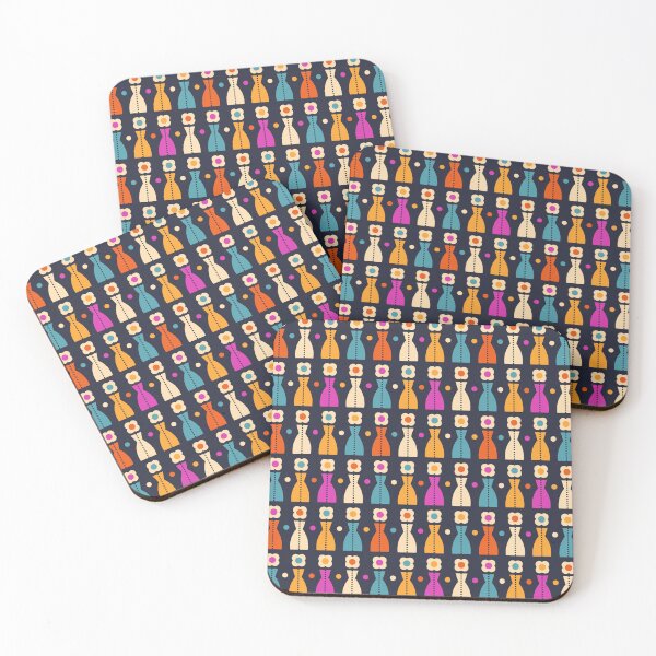 Item preview, 1091 - colorful retro daisies designed and sold by RouCouCou.