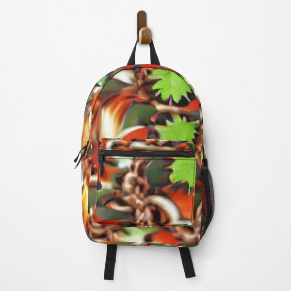 Item preview, A.I generated Red Blue Green Brown Orange Gated pattern explosion designed and sold by Scrambledwords.