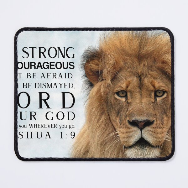 Item preview, Joshua 1:9 Be Strong and Courageous #11 Bible Verse Religious Christian Scripture Canvas Wall Art Hanging Framed Poster Picture Clock Decor designed and sold by EdgyChristians.