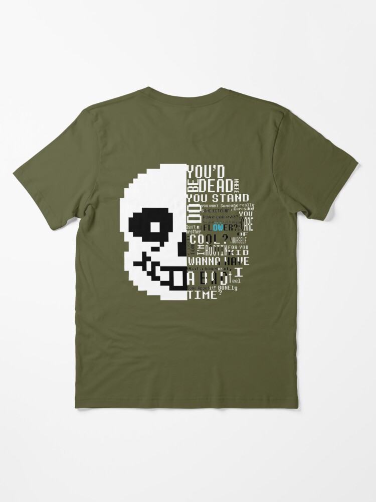 Summer Game Undertale Sans Papyrus Unisex Black Short Sleeve T-Shirt Tops  #1 