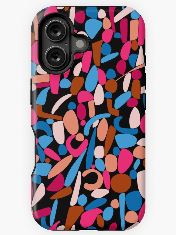 Thumbnail 1 von 4, iPhone-Hülle, Nachtblüte - Abstrakt florales Design designt und verkauft von Carafine.