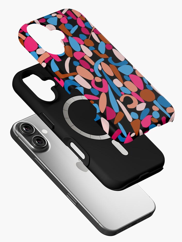 Thumbnail 2 von 4, iPhone-Hülle, Nachtblüte - Abstrakt florales Design designt und verkauft von Carafine.