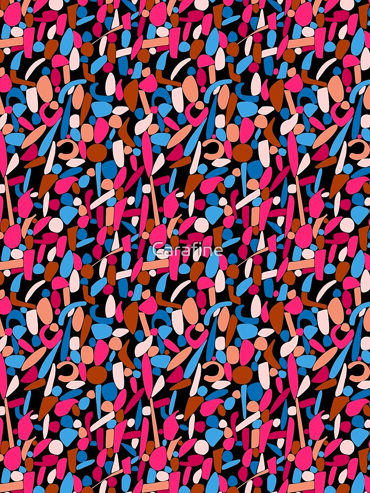 Thumbnail 5 von 5, Grafik T-Shirt, Nachtblüte - Abstrakt florales Design designt und verkauft von Carafine.