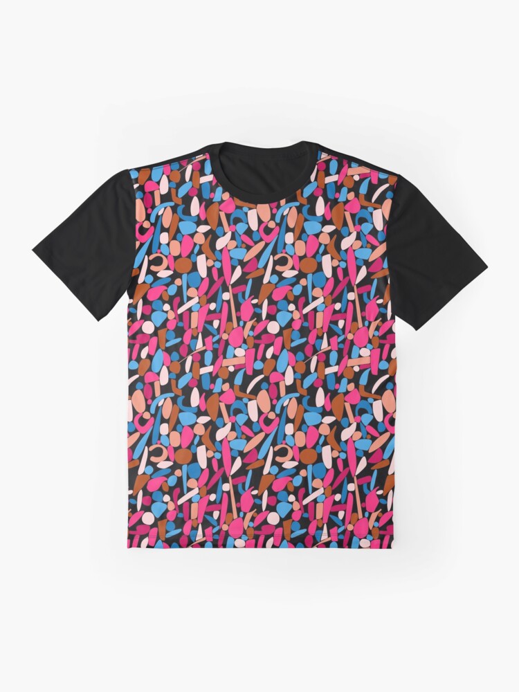 Thumbnail 4 von 5, Grafik T-Shirt, Nachtblüte - Abstrakt florales Design designt und verkauft von Carafine.