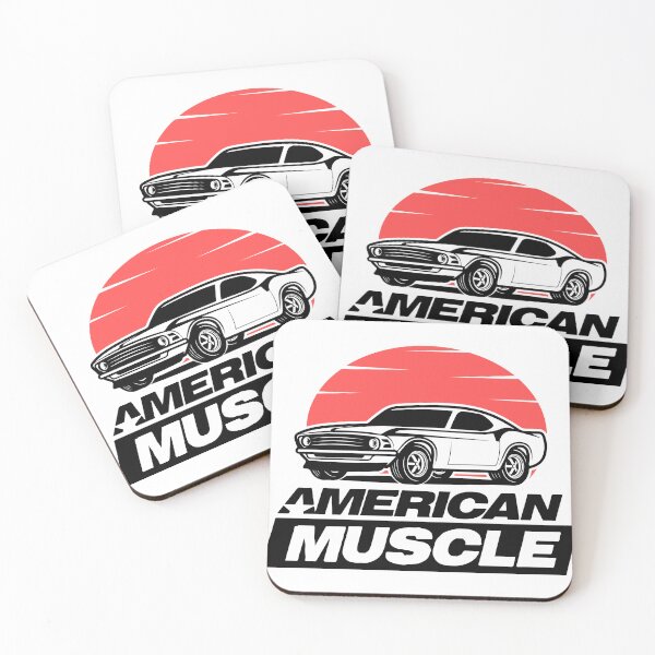 Item preview, American Muscle Car Classic Vintage Car Design designed and sold by anjanaartz.