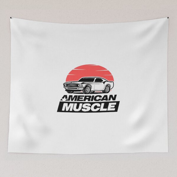 Item preview, American Muscle Car Classic Vintage Car Design designed and sold by anjanaartz.