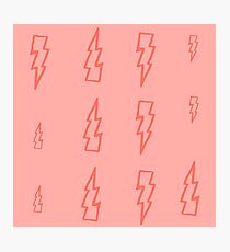 pink lightning Photographic Print