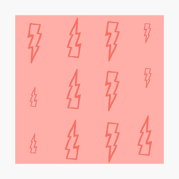 pink lightning Photographic Print