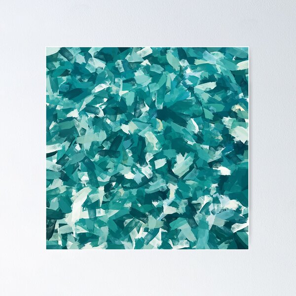 Item preview, Blue Sea Spark Abstract Painting designed and sold by nelloryn.