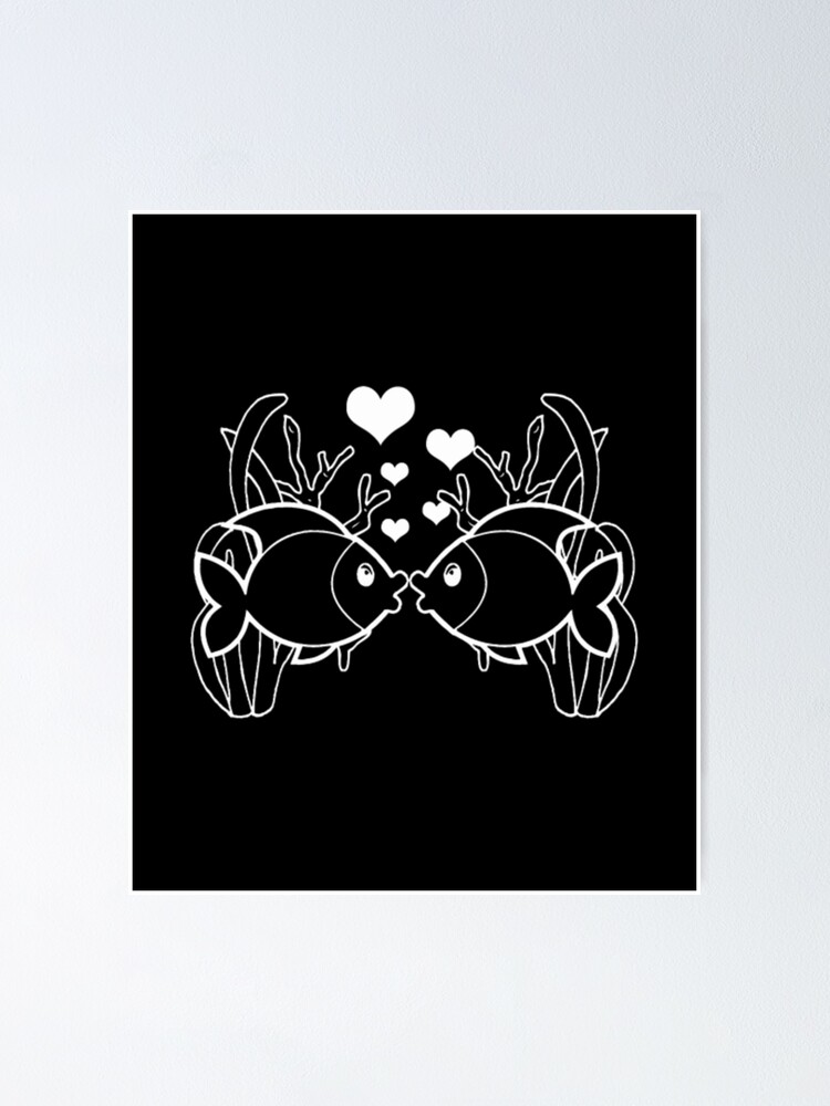 "Fish Kiss Fish Kiss" Poster for Sale by ParisPanks Redbubble