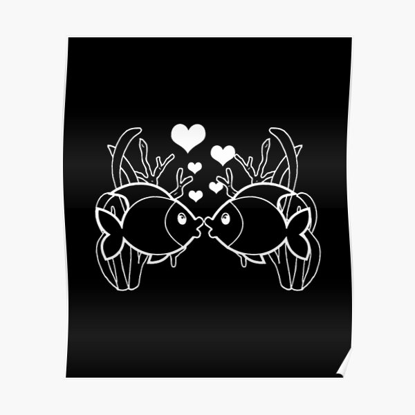 "Fish Kiss Fish Kiss" Poster for Sale by ParisPanks Redbubble