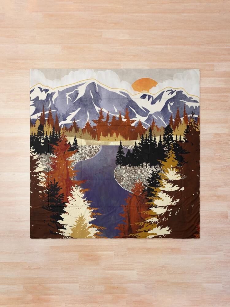 Alternate view of Autumn River Comforter