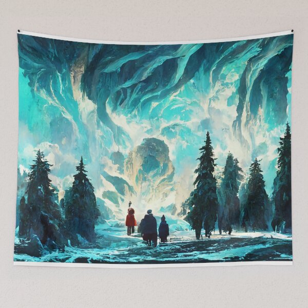 Item preview, Through the wardrobe walking in the forest designed and sold by ArtbyACcreative.