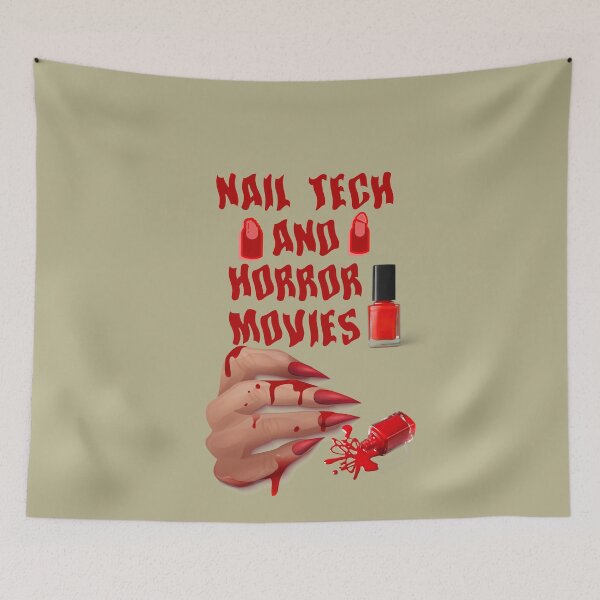 Item preview, NAIL TECH AND HORROR MOVIES designed and sold by DiscoVibes.
