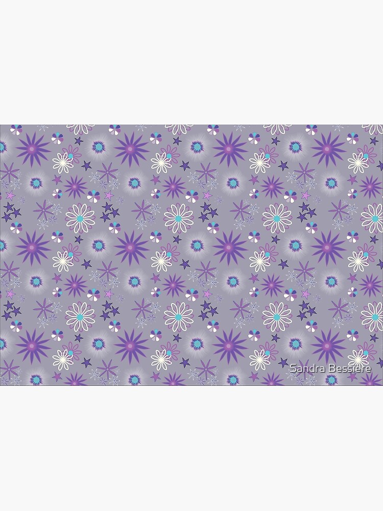 magische Sternblumen in lila-grau by kreativseinblog