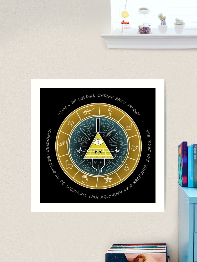 Gravity Falls Bill Cipher Wheel Art Board Print for Sale by Yseey