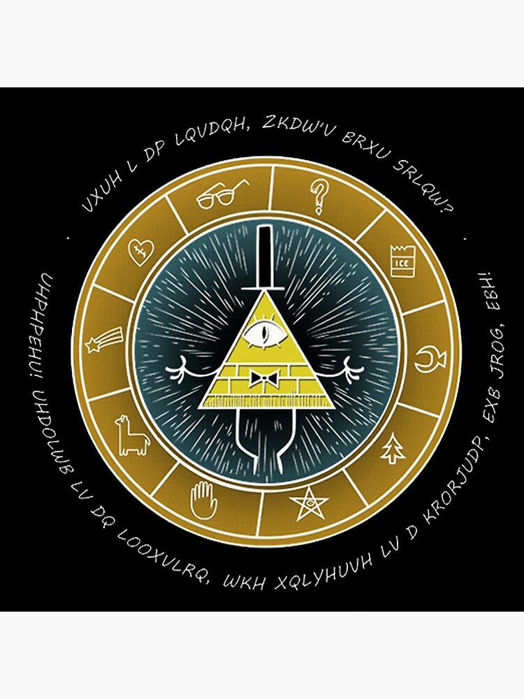 Gravity Falls Bill Cipher Wheel Art Board Print for Sale by Yseey