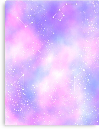 "Pastel galaxy " Canvas Print by Chamiwolf | Redbubble